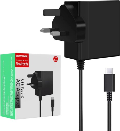 Zdjęcie oferty: Ładowarka do Nintendo Switch ECHTPower USB C 15 V/2,6 A