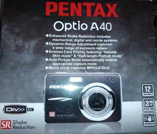 Zdjęcie oferty: Aparat kompaktowy PENTAX OPTIO A 40 12 Mpix
