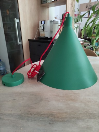 Zdjęcie oferty: Lampa wisząca Hubsh 40 cm zielona metalowa 