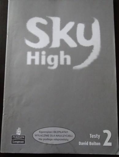Zdjęcie oferty: Sky High 2 książka z testami