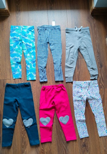 Zdjęcie oferty: Leginsy i spodnie dla dziewczynki w rozmiarze 110