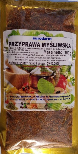 Zdjęcie oferty: przyprawa myśliwska 100 g eurodarm 