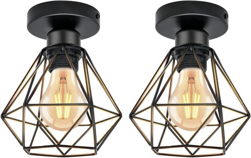 Zdjęcie oferty: lampa sufitowa retro, lampa druciana, E27, (2 szt)