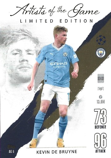 Zdjęcie oferty: TOPPS MATCH ATTAX 2023/2024 DE BRUYNE LIMITED AG6