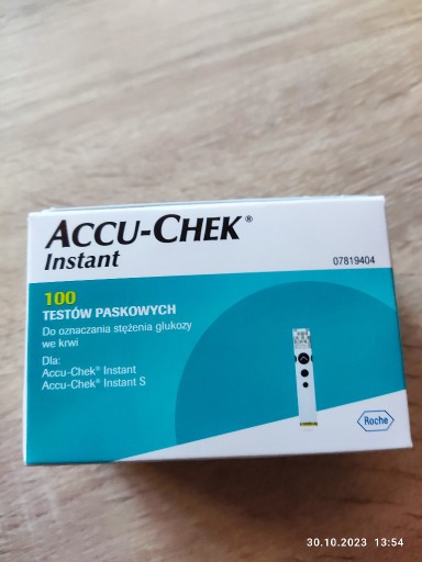 Zdjęcie oferty: ACCU-CHEK INSTANT 100 sztuk PASKI POMIAR GLUKOZY