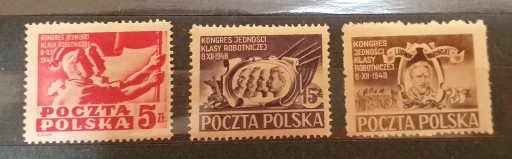 Zdjęcie oferty: Polska Fi 479-81* 1948r. Kongres klasy robotniczej