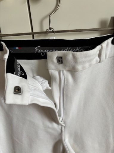 Zdjęcie oferty: Bryczesy białe na zawody Fouganza100 rozmiar38