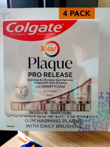 Zdjęcie oferty: Pasta do zębów COLGATE TOTAL PLAQUE 4- PACK w żelu