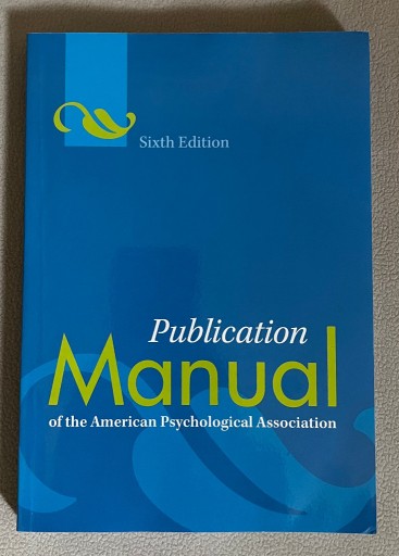 Zdjęcie oferty: APA 6th edition Publication Manual