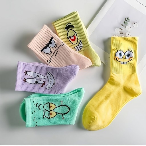 Zdjęcie oferty: Fajne Kolorowe Skarpetki Spongebob Unisex