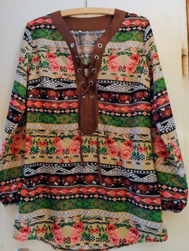 Zdjęcie oferty: sukienka tunika L/XL - wzory ludowe/ etniczne 