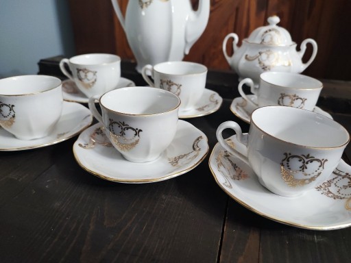 Zdjęcie oferty: Porcelanowy serwis do espresso Bohemia unikat 