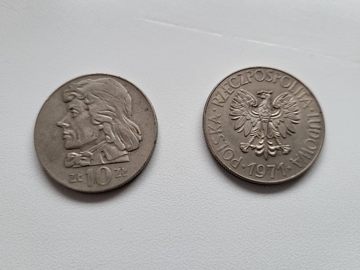 Zdjęcie oferty: Moneta 10 zł 1971 i 1970 Kościuszko