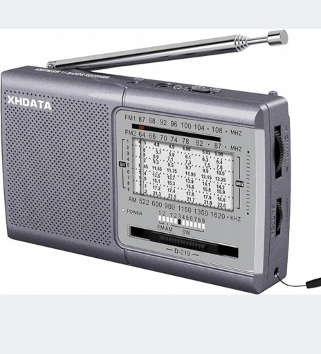 Zdjęcie oferty: XHDATA D219 - Przenośne Radio Kieszonkowe AM/FM/SW | Szare