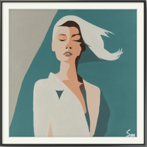 Zdjęcie oferty: Plakat " Gaja" - reprodukcja mojego ręcznie malowanego obrazu 