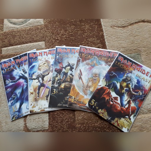 Zdjęcie oferty: Iron Maiden Legacy of the Beast Komiks 1-5