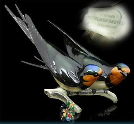 Zdjęcie oferty: Hutschenreuther Dwie jaskółki ptak figurka 14 cm