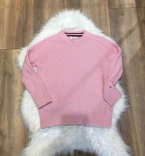 Zdjęcie oferty: Sweter pudrowy róż Tommy Hilfiger S