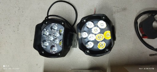 Zdjęcie oferty: 2x halogen szperacz + wlacznik do quada moto 9led 