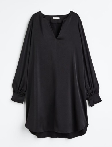 Zdjęcie oferty: Satynowa czarna sukienka L