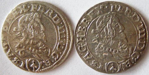 Zdjęcie oferty: Ferdynand III. 2 x krajcary 1637 r.1641 r.