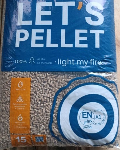 Zdjęcie oferty: Pellet Drzewny 6mm, Worek 15kg, ENplus A1