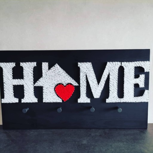 Zdjęcie oferty: Wieszak HOME string art