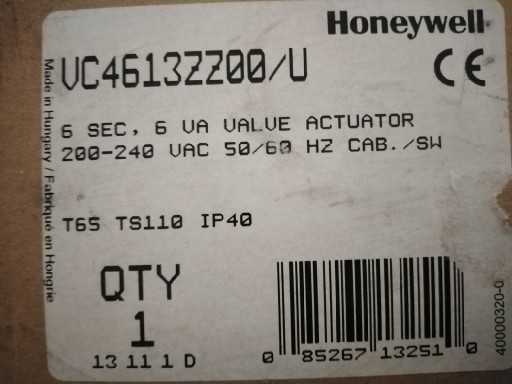 Zdjęcie oferty: Siłownik VC4013ZZ00/U Honeywell