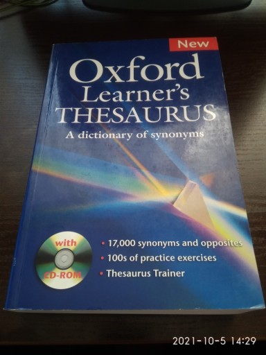 Zdjęcie oferty: Oxford Learner's Thesaurus A dict.of synonyms + CD