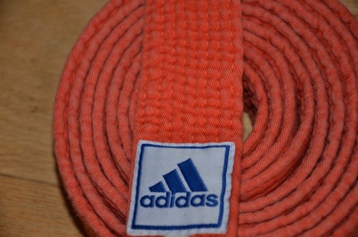 Zdjęcie oferty: pas karate Adidas pomarańczowy  długść 292 cm