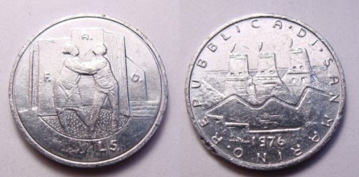 Zdjęcie oferty: San Marino 5 lira 1976 r. FAO