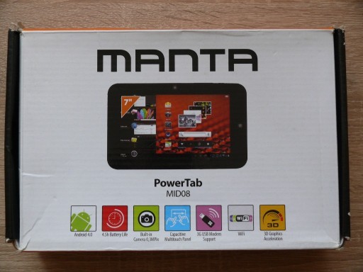 Zdjęcie oferty: Tablet Manta MID08 + klawiatura ART