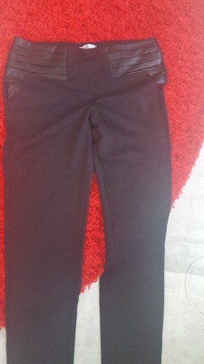 Zdjęcie oferty: Spodnie legginsy wstawki skóra xl/ xxl 42