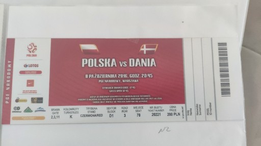 Zdjęcie oferty: Polska-Dania 2016 stan bdb
