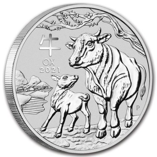 Zdjęcie oferty: Lunar III: Rok Wołu 2 oz uncje Srebra 2021