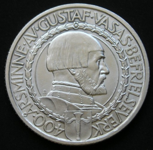Zdjęcie oferty: Szwecja 2 korony 1921 - srebro 