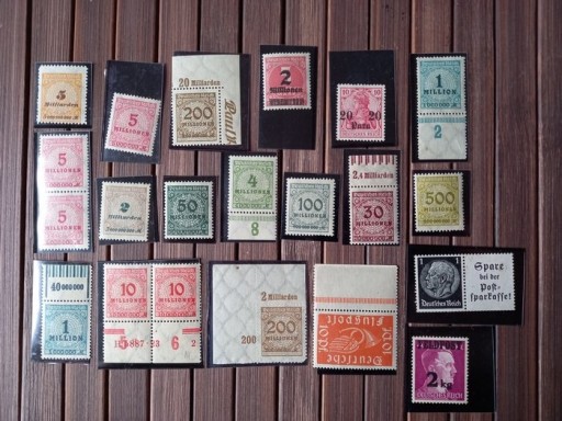 Zdjęcie oferty: Zestaw znaczków Deutsches Reich
