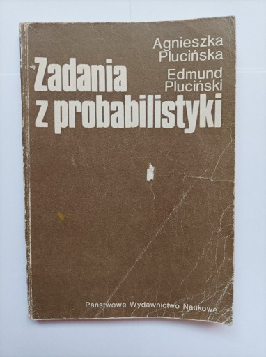 Zdjęcie oferty: Zadania z probabilistyki; Agnieszka Plucińska