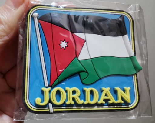Zdjęcie oferty: Zagraniczny magnes na lodówkę 3D JORDAN flaga