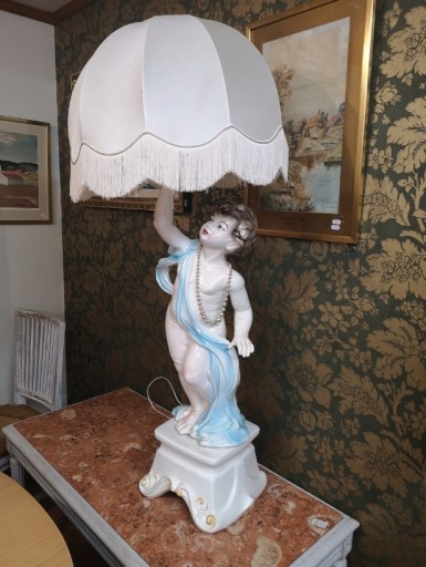 Zdjęcie oferty: *Porcelanowa wielka lampa figuralna, rzadkość*