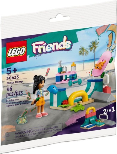 Zdjęcie oferty: LEGO Friends 30633 Rampa deskorolkowa, Skatepark