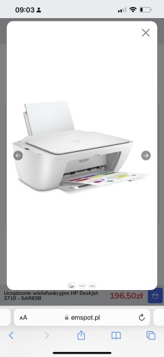 Zdjęcie oferty: Drukarka HP deskjet 2710