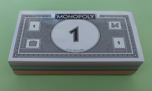 Zdjęcie oferty: Plik banknotów do gry monopoly
