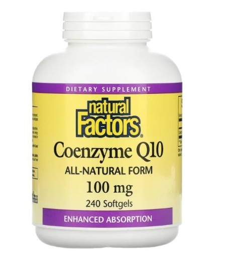 Zdjęcie oferty: Natural Factors Koenzym Q10 100 mg 240 Softgels