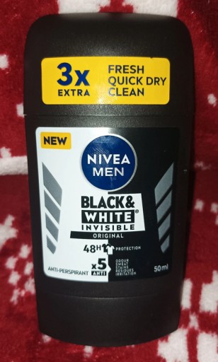 Zdjęcie oferty: Antyperspirant Nivea Men B&W w sztyfcie 50ml