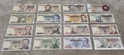 Zdjęcie oferty: Zestaw Polskich banknotów obiegowych z PRL UNC