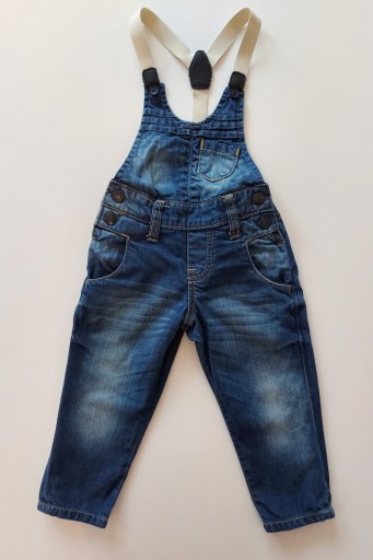Zdjęcie oferty: Spodnie jeansowe ogrodniczki r.86