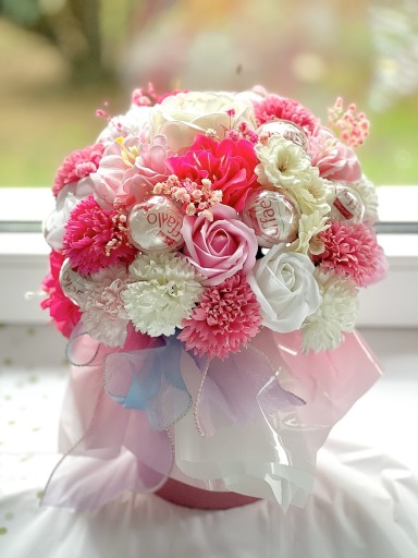 Zdjęcie oferty: Flowerbox flower box mydlany słodycze róże piwonia azalia