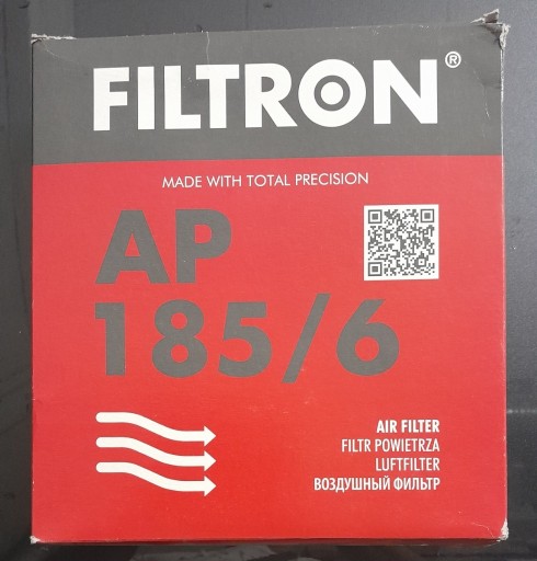 Zdjęcie oferty: Filtr powietrza FILTRON AP 185/6 NOWY - do samoch.