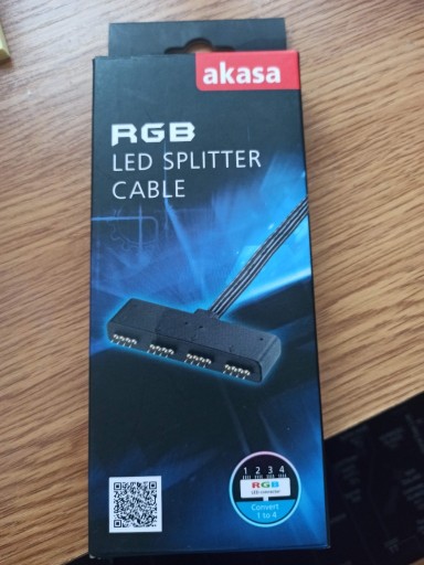 Zdjęcie oferty: Kabel Akasa RGB LED 4-pin AK-CBLD02-10BK